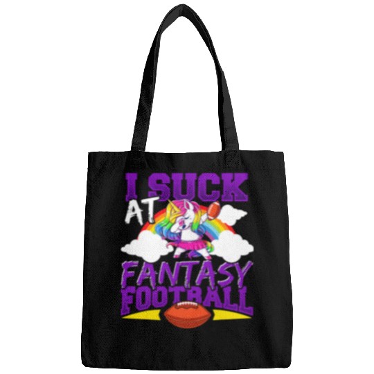 Sport American Football I Suck At Fantasy Football Unicorns Loser 1 Bags