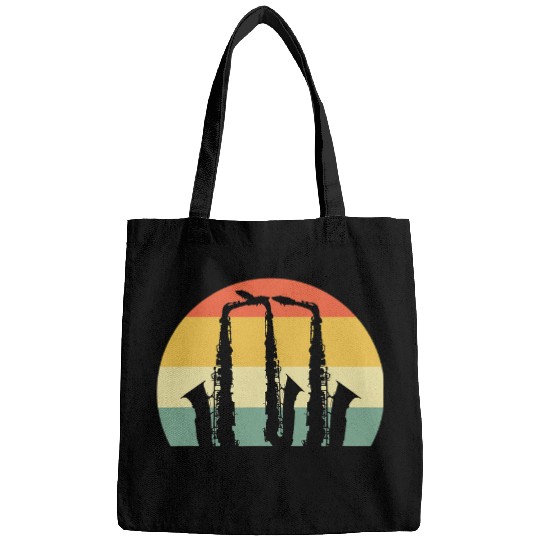 Funny Saxophone vintages Saxophone Concert Goer Bags