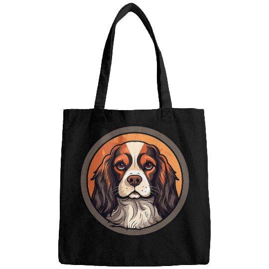 Cavalier King Charles Spaniel Pet Dog Minimal Love Dogs 1 Bags