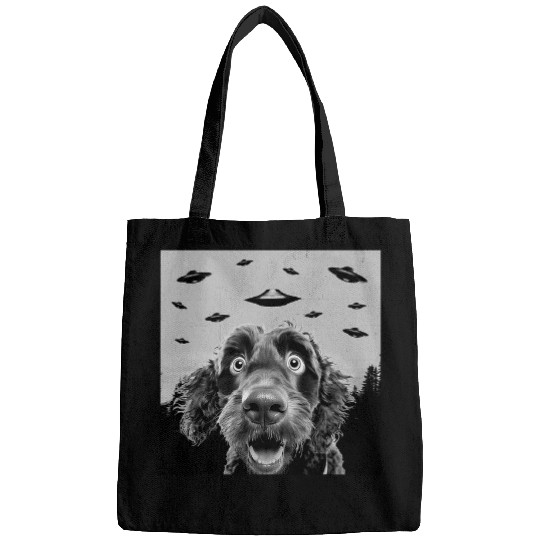Labradoodle Pet Alien UFO Funny Labradoodle Dog Lover Men Women Kids Bags