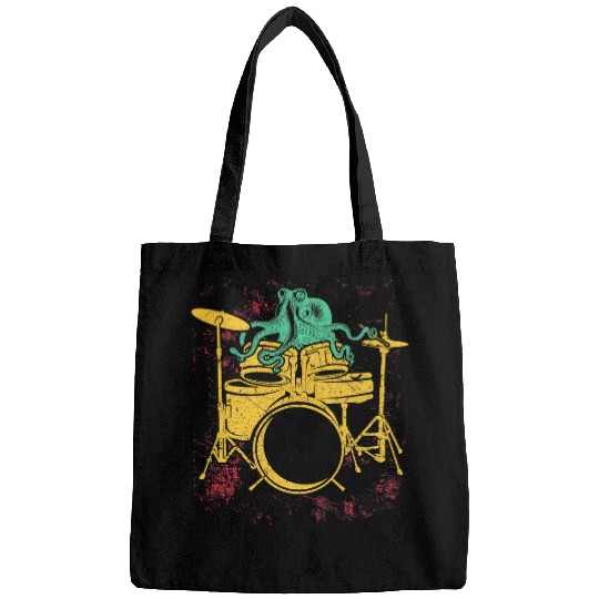 Funny Drummer Octopuss Lover Drummer for Drummers Animal Drummer Bags