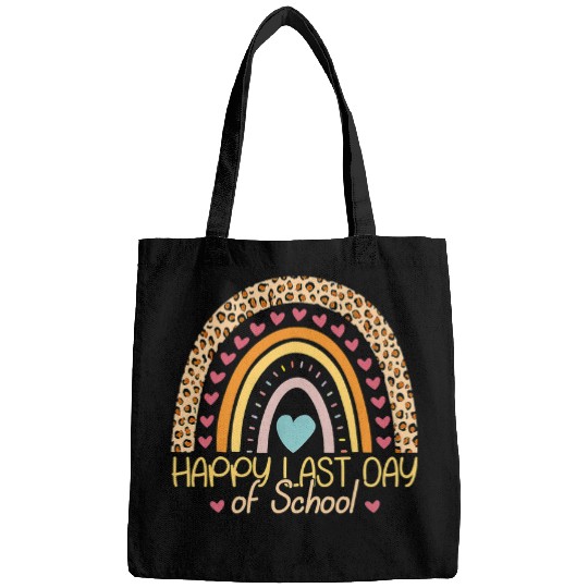 Happy Last Day Of School Teacher Student Graduation Rainbow 21 Bags