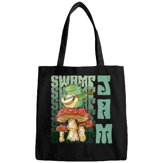 Funny Banjo Frog Swamp Jam Frog Toad Bags