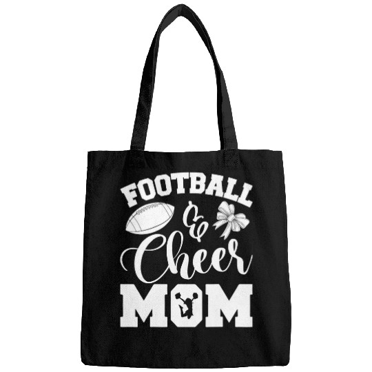 Sport American Football Cheer Football Cheerleading Mom Of Both Messy Hair Bun 4 Bags