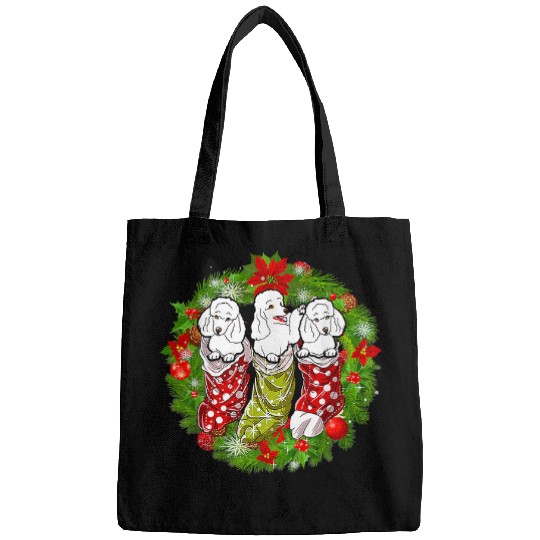 Poodle Pet Three Poodle Dog Christmas Santa xmass Dog 160 Bags