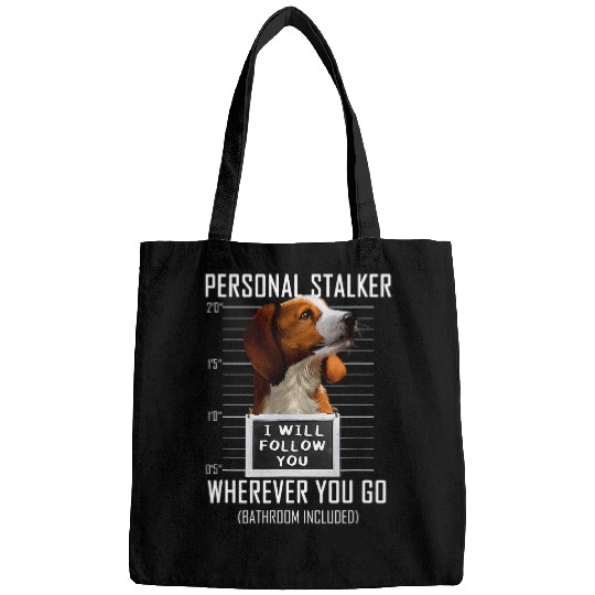 Coonhound Pet Personal Stalker Dog Coonhound I Will Follow You Mugshot 38 Bags