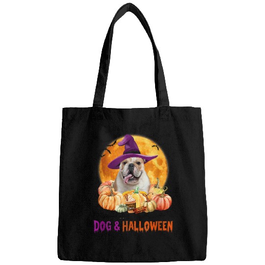 English Bulldog Pet Just A Girl Who Loves Dogs And Halloween 3 Bags