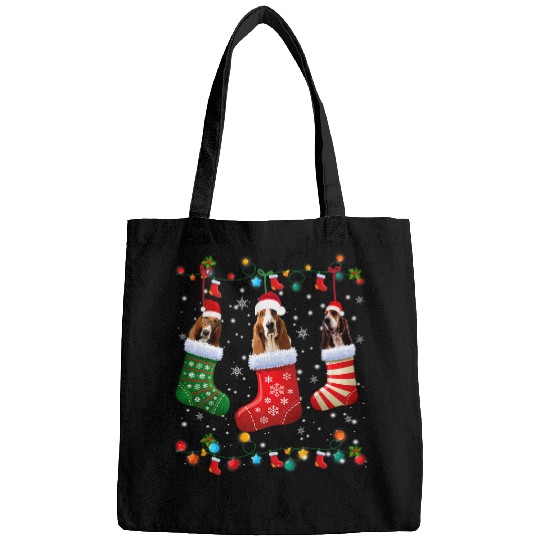 Basset Hound Pet Christmas Socks Funny xmass Pajama Dog Lover Bags