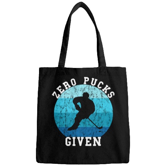 Sport Hockey Zero Pucks Given Retro Vintage Ocean Water Ice Bags
