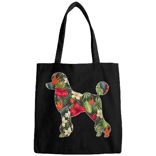Poodle Pet Summer Tropical Floral Print Flower Hawaii Men Girl 149 Bags