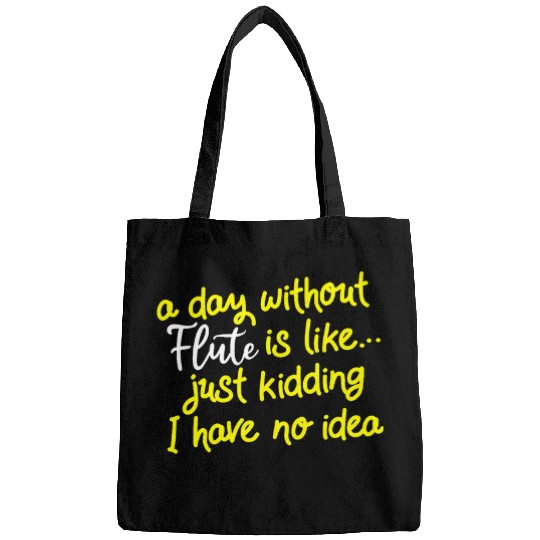 Funny Flute Flutist Marching Band Orchestra Musician Music Player Flute Bags