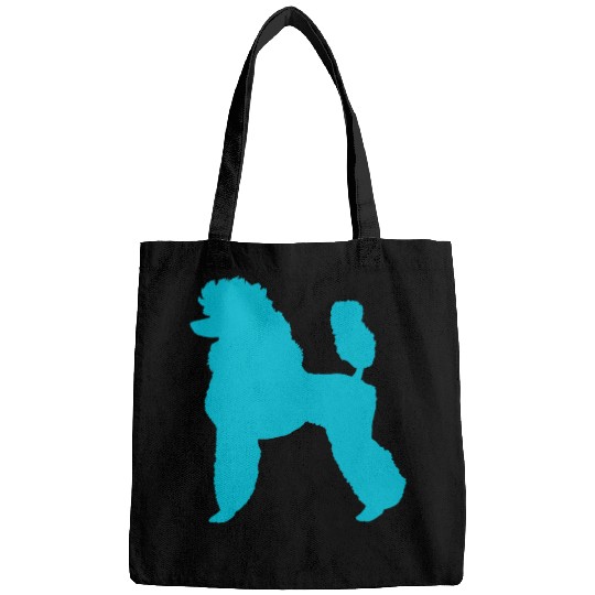 Poodle Pet TURQUOISE TEAL SILHOUETTE Bags