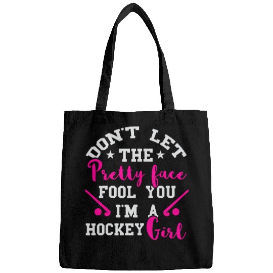Sport Hockey Field Hockey Girl Dont Let The Face Field Bags