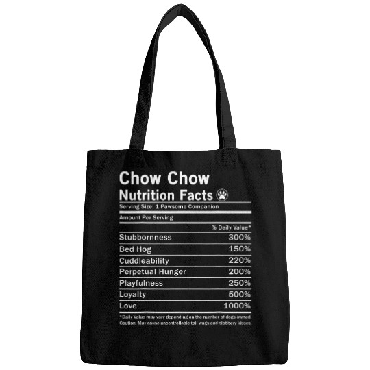 Chow Chow Pet Nutrition Facts Funny Bags