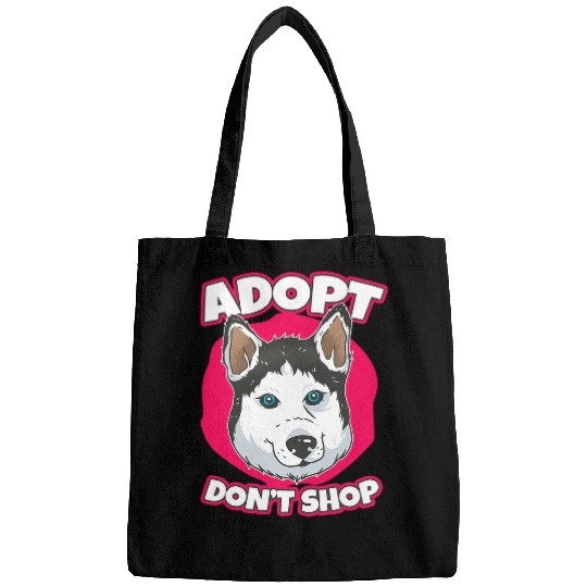 Husky pet Adopt Dont Shop Fluffy Siberian Husky Bags