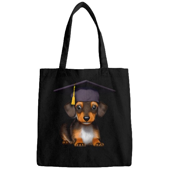 Dachshund Pet Graduation Dachshund Puppy Doctors Bachelor University Bags