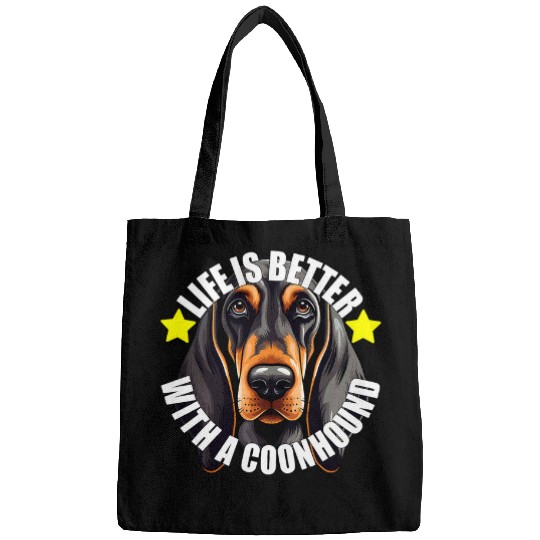 Coonhound Pet Life Is Better With a Black and Tan Coonhound Cute Bags
