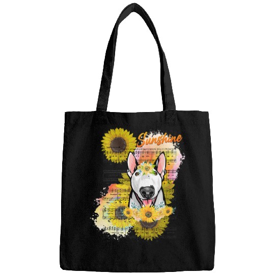 Bull Terrier Pet You Are My Sunshine Bags