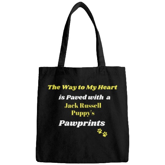 Jack Russell Pet Slogan. Funny Dog Puppy Gift 1 Bags
