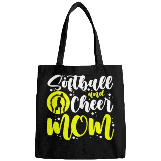 Sport Softball Cheerleading Lover Graphic Softball Cheer Mom 2 Bags
