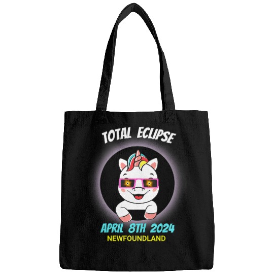 Newfoundland Pet Unicorns Total Solar Eclipse 040824 Souvenir Bags