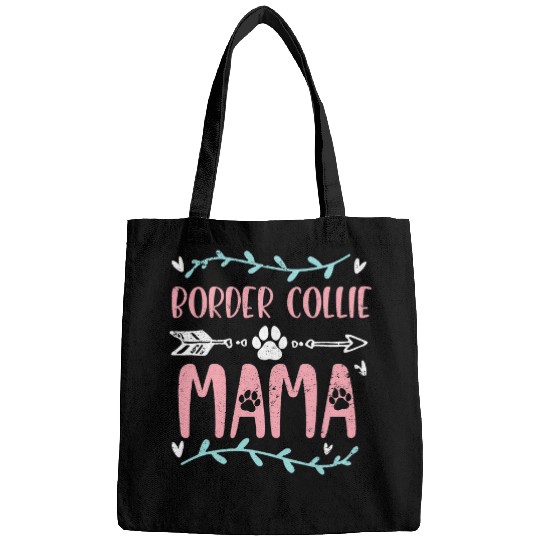 Border Collie Pet Mama Funny Dog Lover Paws Mothers Day Bags