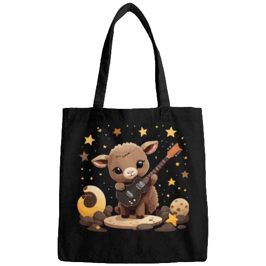 Funny Guitar Lamb playing Electric Guitar Lamb Guitarist Bags