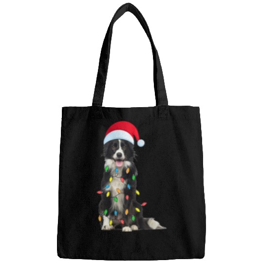 Border Collie Pet xmass Dog Funny Christmas Bags