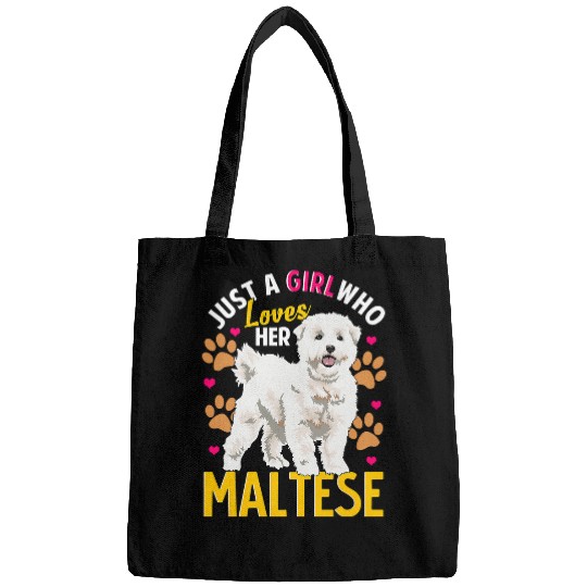 Maltese Pet Girl Loves Her Maltese Pet Bags