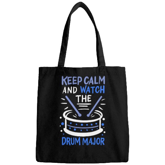 Funny Drummer funny marching band drum major drummer orchestra 2 Bags