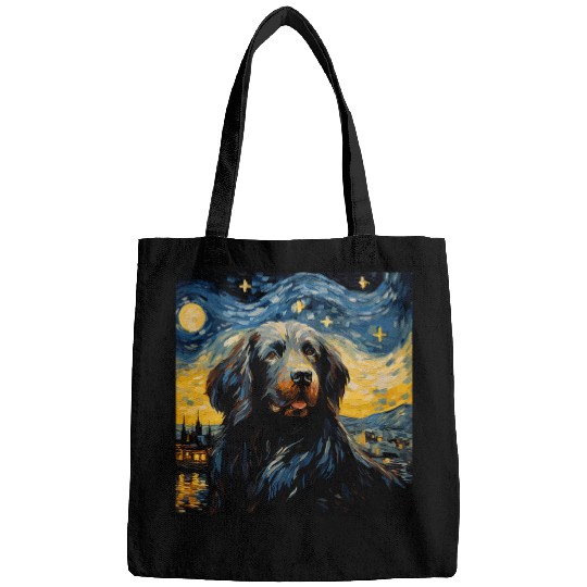 Newfoundland Pet Starry Night For Dog Mom Dog Dad 1 Bags