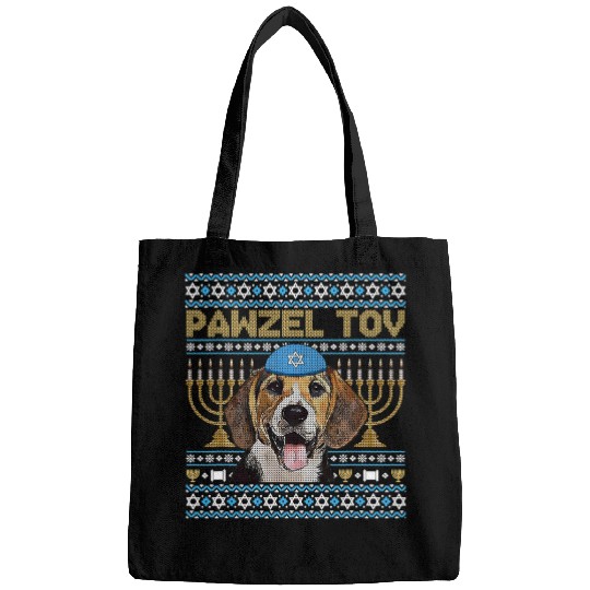 Beagle Pet Pawzel Tov Jewish Beagle Dog Funny Hanukkah Bags