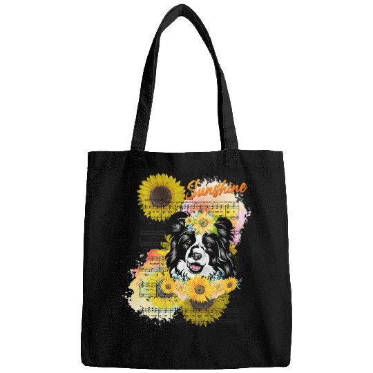 Border Collie Pet You Are My Sunshine Bags