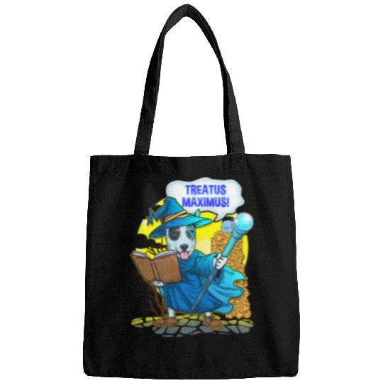 Heeler Pet Wizard Dog Blue Heeler Wand Magic Spell Casting Fantasy Mage Bags