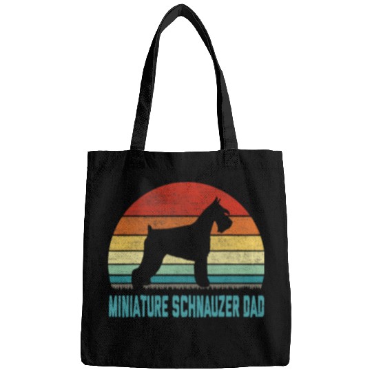 Schnauzer Pet vintages Miniature Schnauzer Dad Bags