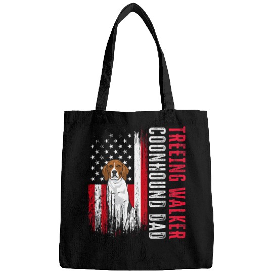 Coonhound Pet Mens Patriotic American Flag Treeing Walker Coonhound Dad Bags