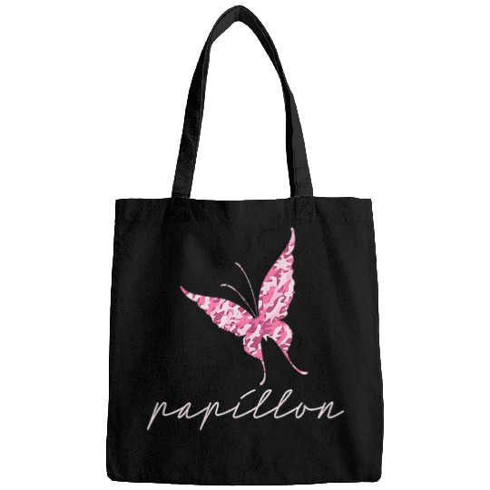 Papillon Pet Pink Camo Butterfly Papillon Womens Trendy Camouflage Bags