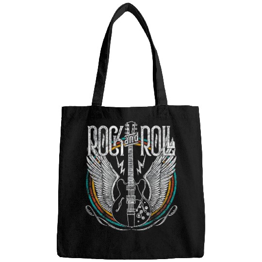 Funny Guitar vintages Retro 80s Rock Roll Music Guitar Wings 8 Guitarist Bags