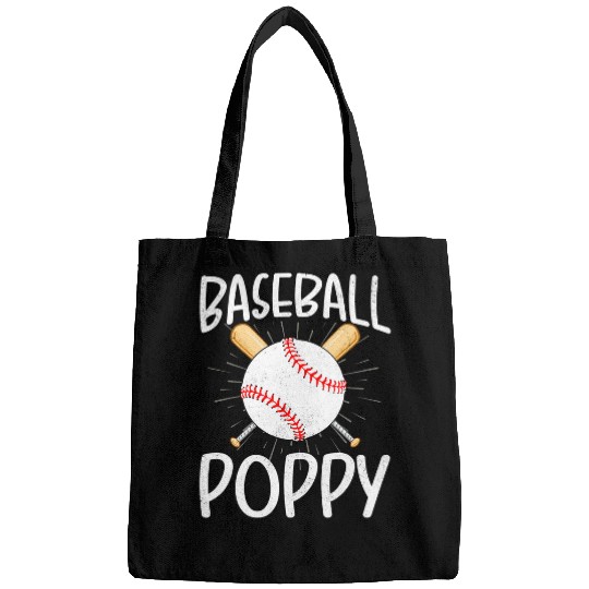 Sport Baseball Poppy Love Funny Cute Bags
