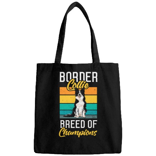 Border Collie Pet Vintage Border Collie Breed Of Champions Dog Lover Gift Bags