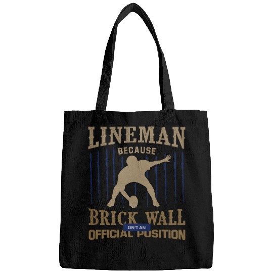 Sport American Football Lineman Brick Wall Position American College Football Bags