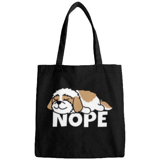 Shih Tzu Pet Lazy Shih Tzu Cute Dog Nope Bags