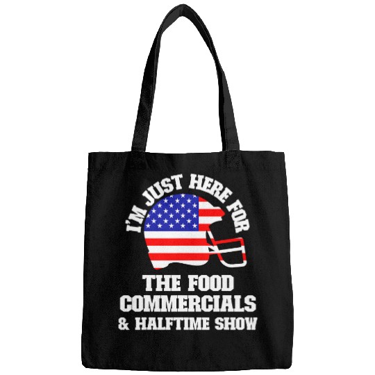 Sport American Football Just Here For Food Commercials Halftime Show USA Football Bags