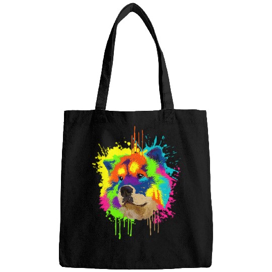Chow Chow Pet Splash Art Chow Chow Dog Owner Gift Idea Dog 620 Bags