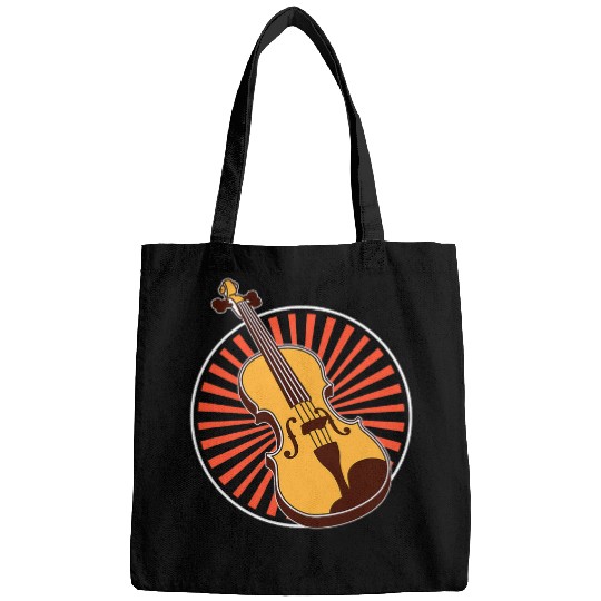 Funny Violin Player Violinist Fiddle Musician Instrument Orchestra Bags
