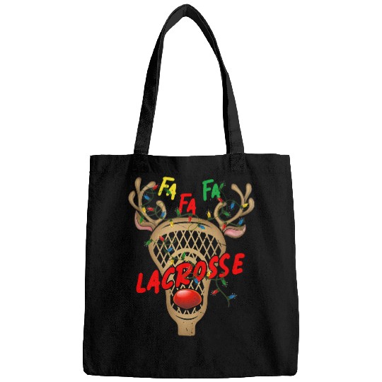 Sport Lacrosse Gift Fa La Lacrosse Funny Christmas Lax Player Goalie Team Sport Bags