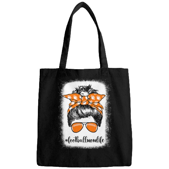 Sport American Football Bleached Leopard Mom Life Messy Bun Player American Football Bags