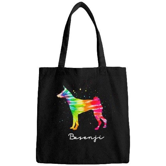 Basenji Pet Dog Basenji Colorful Basenji Dog Mom Gifts Basenji 3 Bags