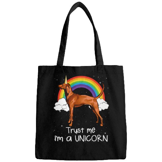 Coonhound Pet Rainbow Redbone Coonhound Trust Me Im A Unicorn Bags