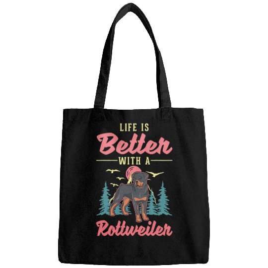 Rottweiler Pet Life is better with a Rottweiler 2 Bags